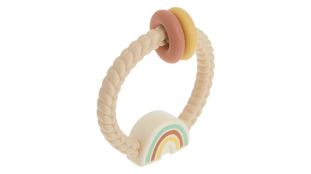 Itzy Ritzy Silicone Teether & Rattle for Happy Gums