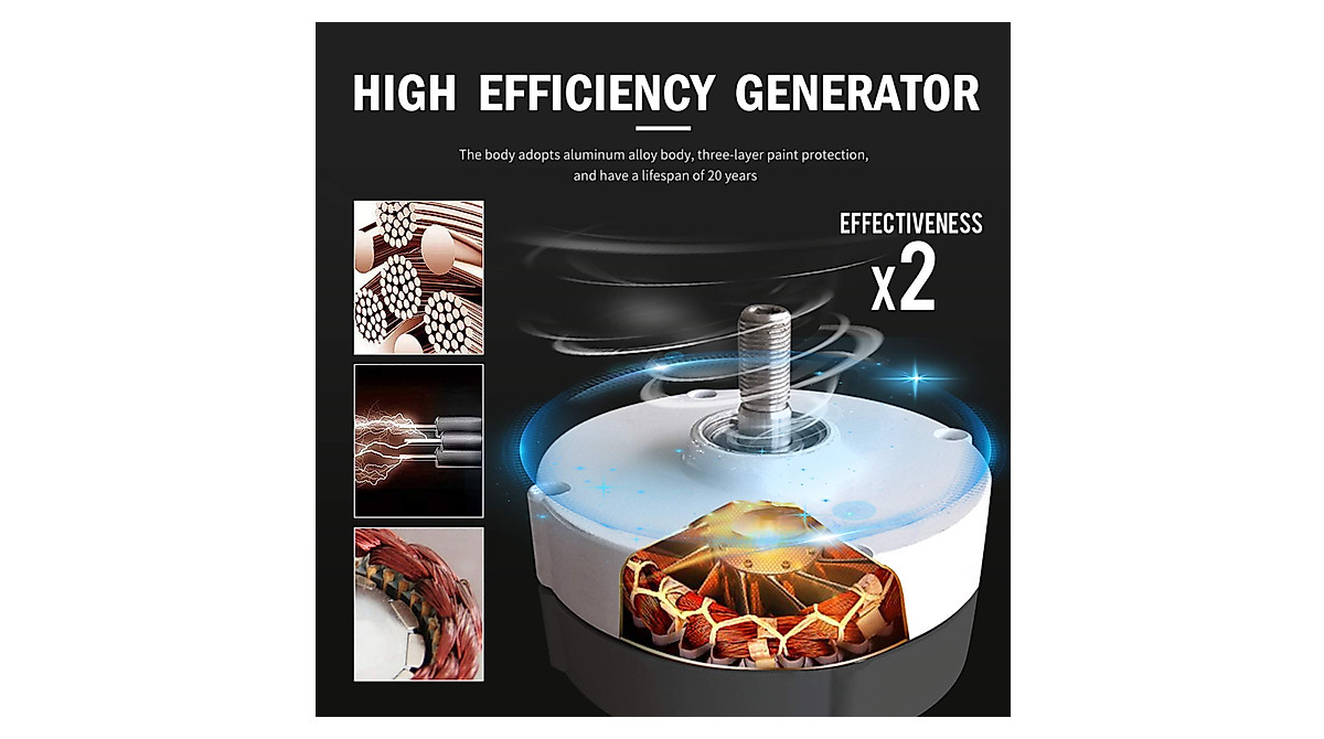 12000W No Noise Vertical Wind Turbine Generator