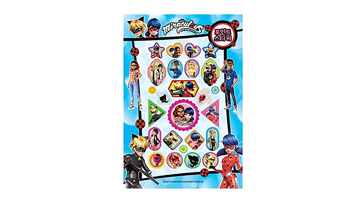 Miraculous Ladybug Sticker Book Collection - 6 Sheets of Fun Stickers