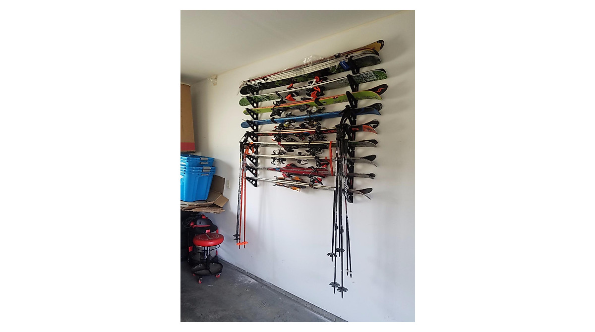 StoreYourBoard Ski Storage Rack - Space-Saving Wall Organizer