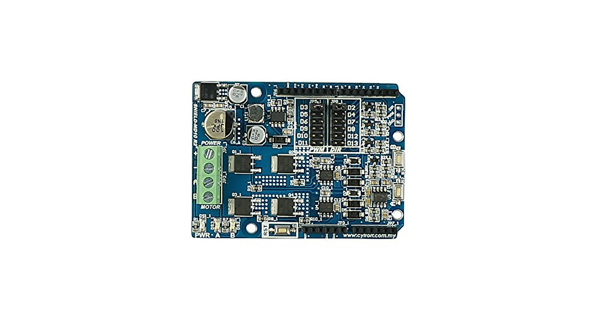 Cytron 10A DC Motor Driver Shield for Arduino