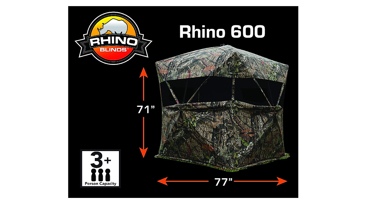 Rhino Blinds R600-PRED: Durable 3-Person Hunting Blind