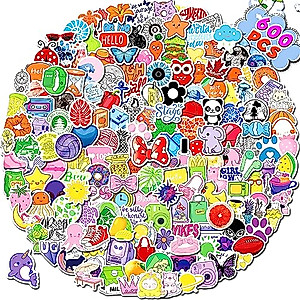 Cute 600 PCS Stickers for Kids - Waterproof Vinyl Assortment