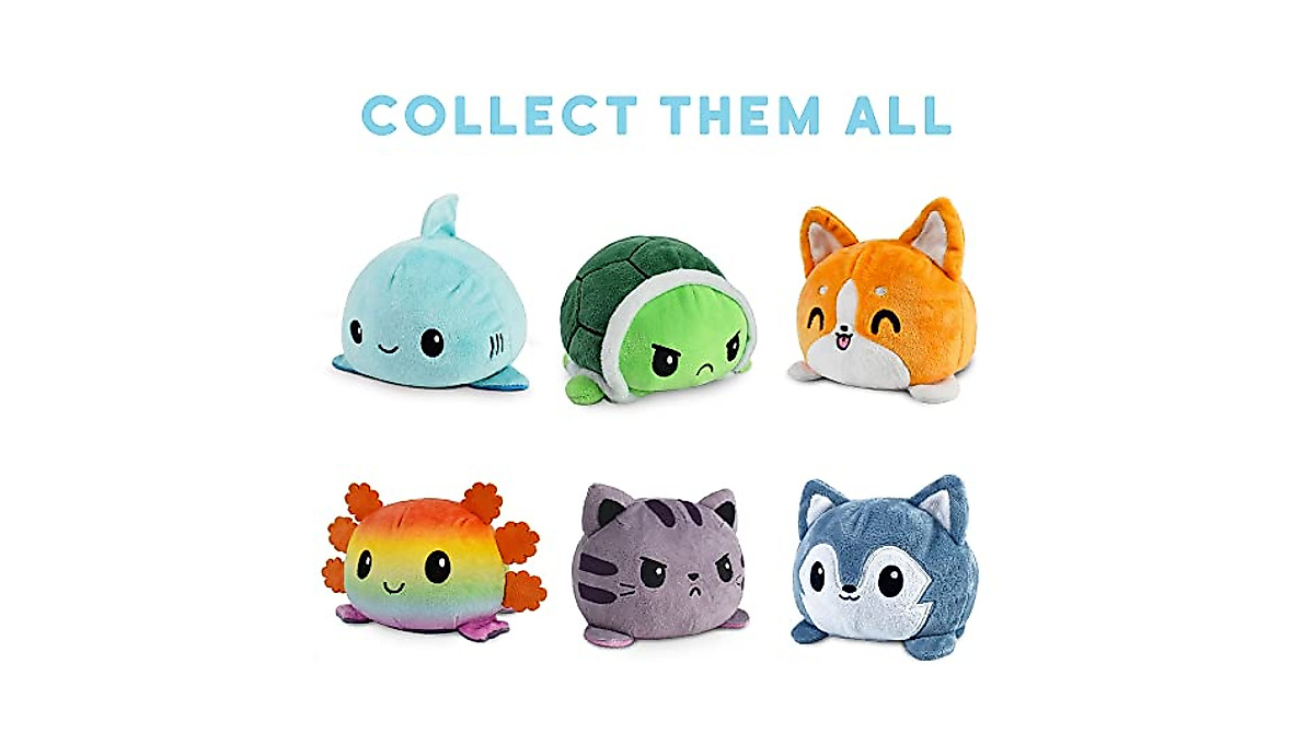 TeeTurtle Reversible Cat Plushie - Show Your Mood