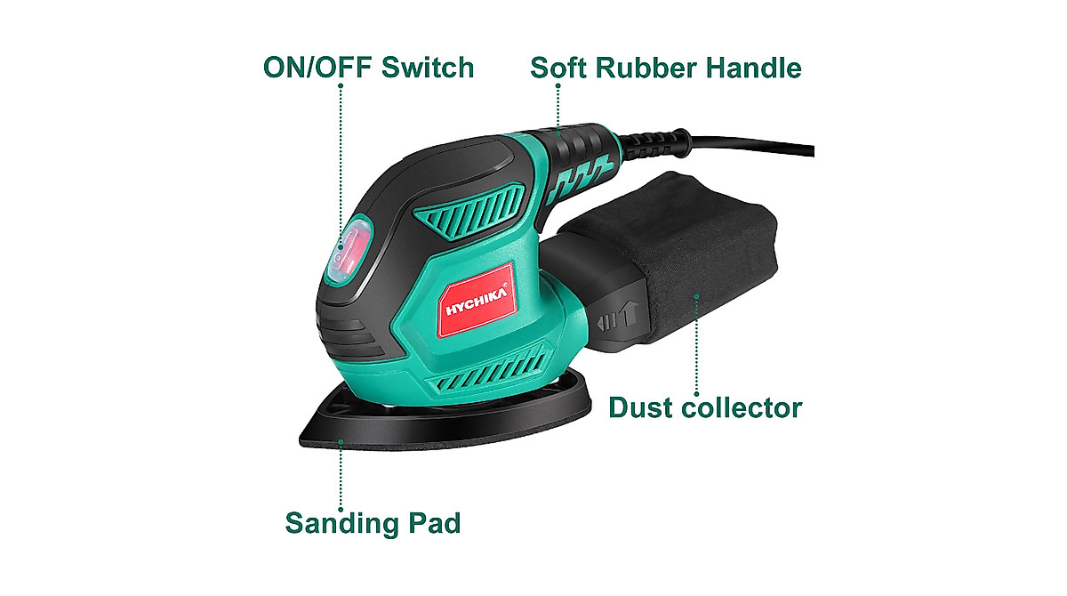 HYCHIKA Detail Sander - Compact Electric Sander for Precision Sanding