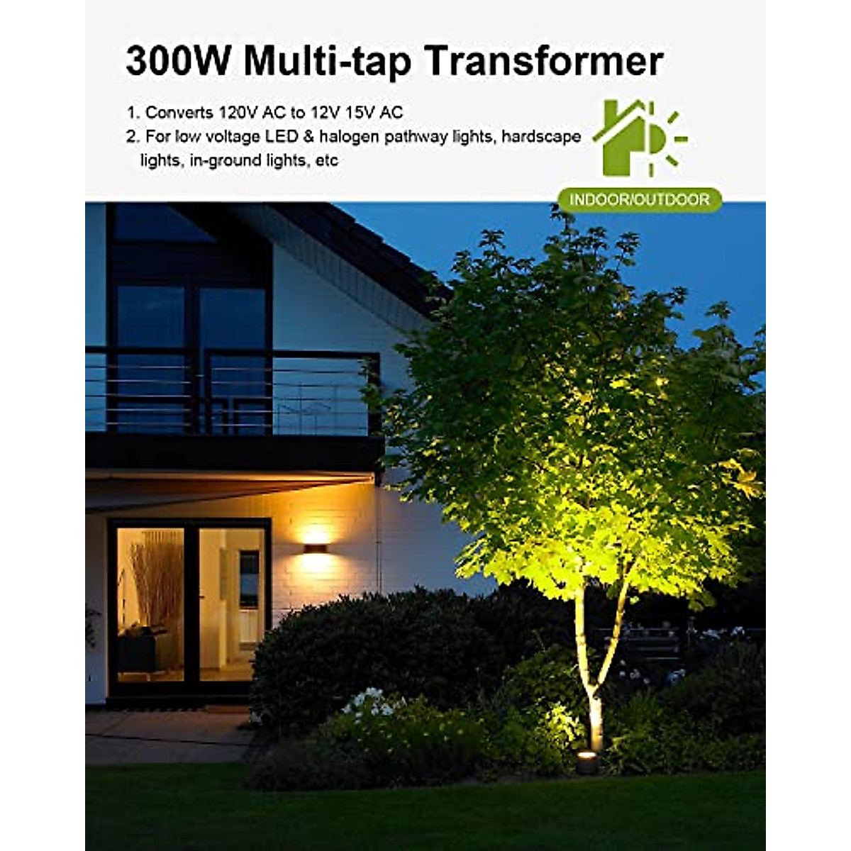 Suraielec 300W Smart Wi-Fi Landscape Transformer | Alexa/Google