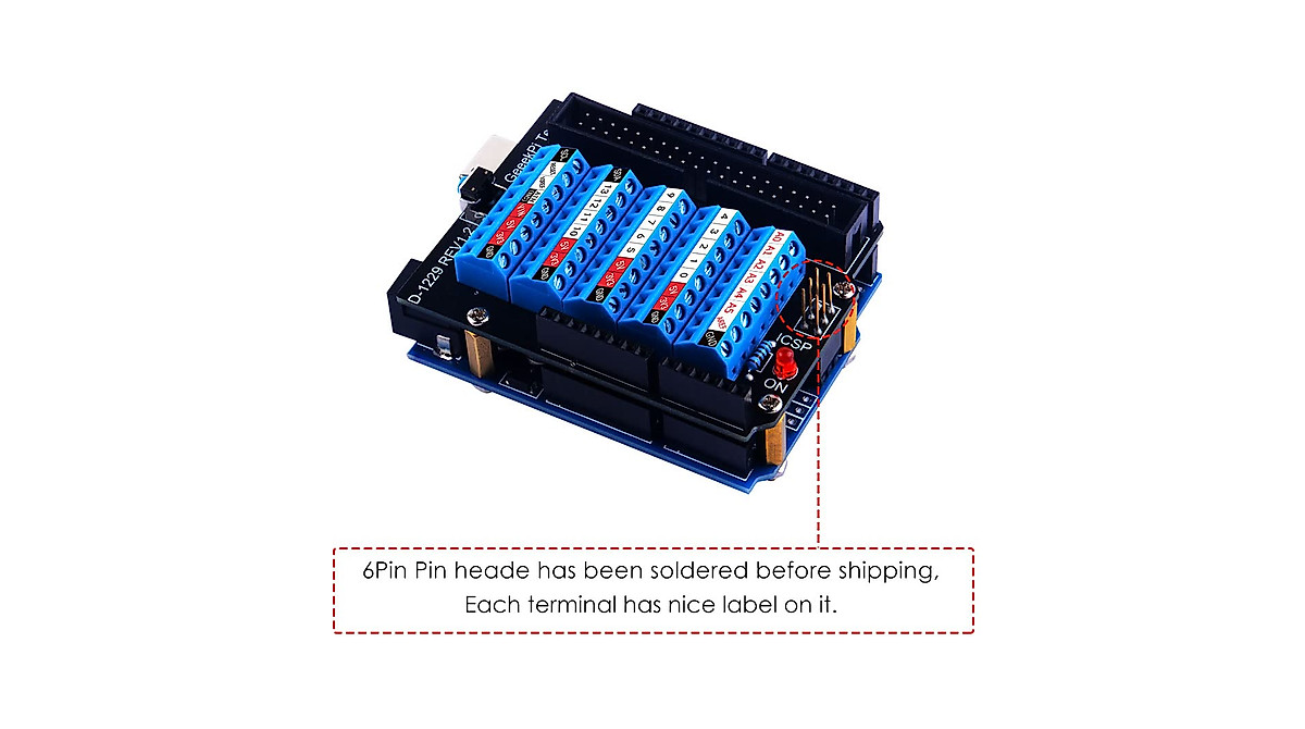 GeeekPi Screw Terminal Hat for Arduino UNO - GPIO Expansion