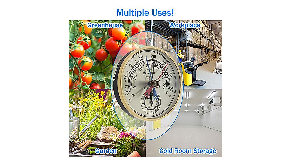 Max Min Thermometer & Hygrometer for Greenhouses