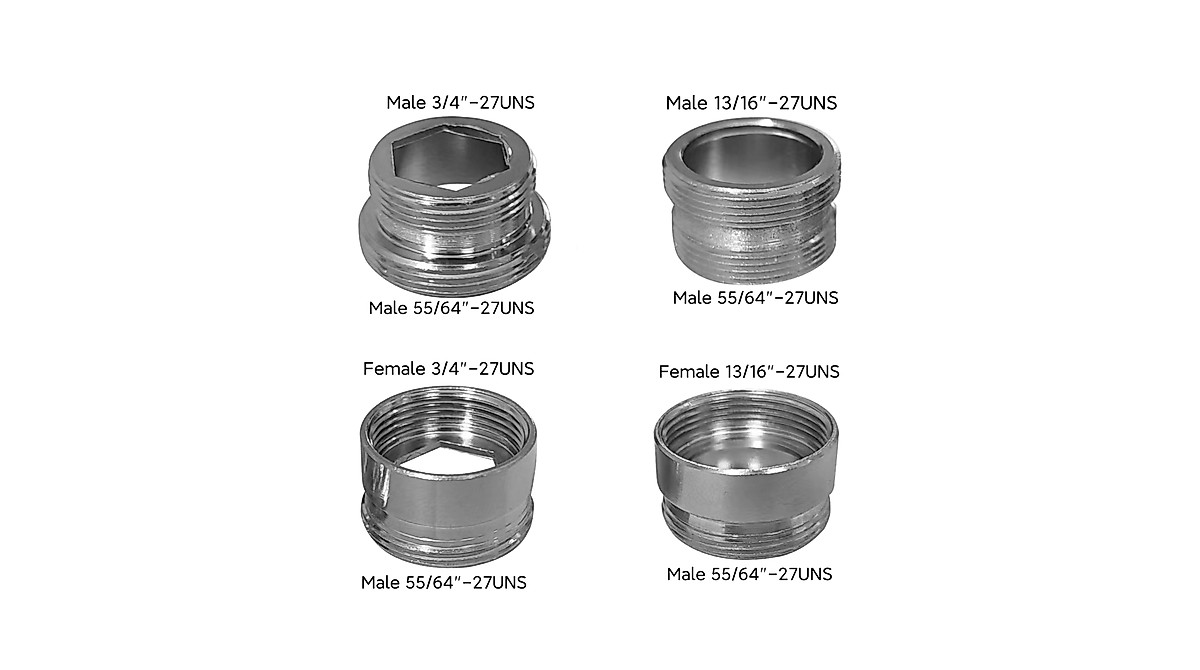 Brass Faucet Extender Adapter Kit - Easy Installation