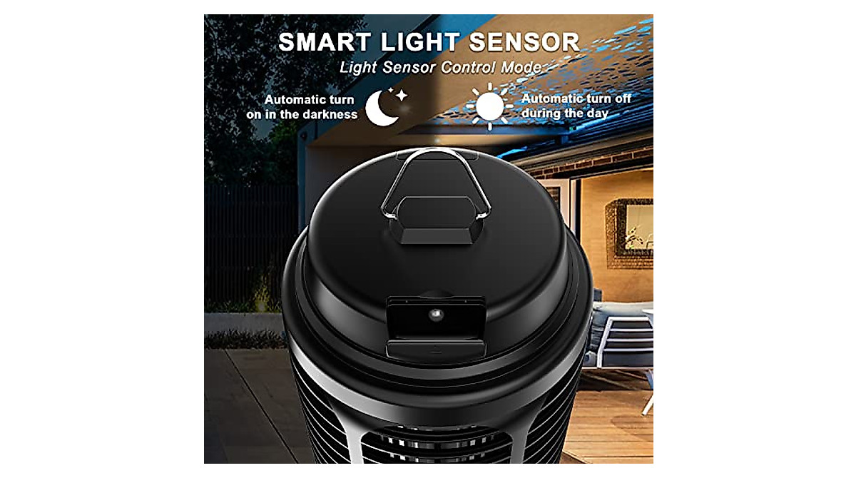 Outdoor Bug Zapper with Dusk to Dawn Sensor | Effective Mosquito Killer