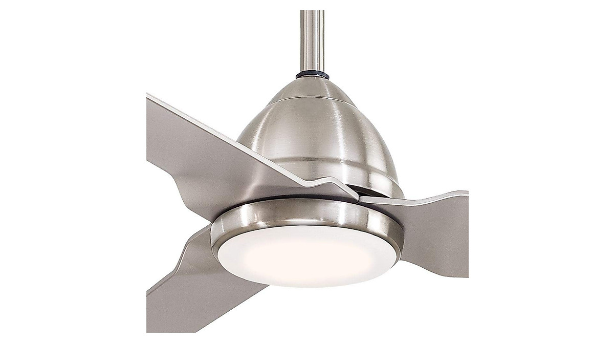 MINKA-AIRE Java 54 LED Outdoor Ceiling Fan with Remote in Brushed Nickel