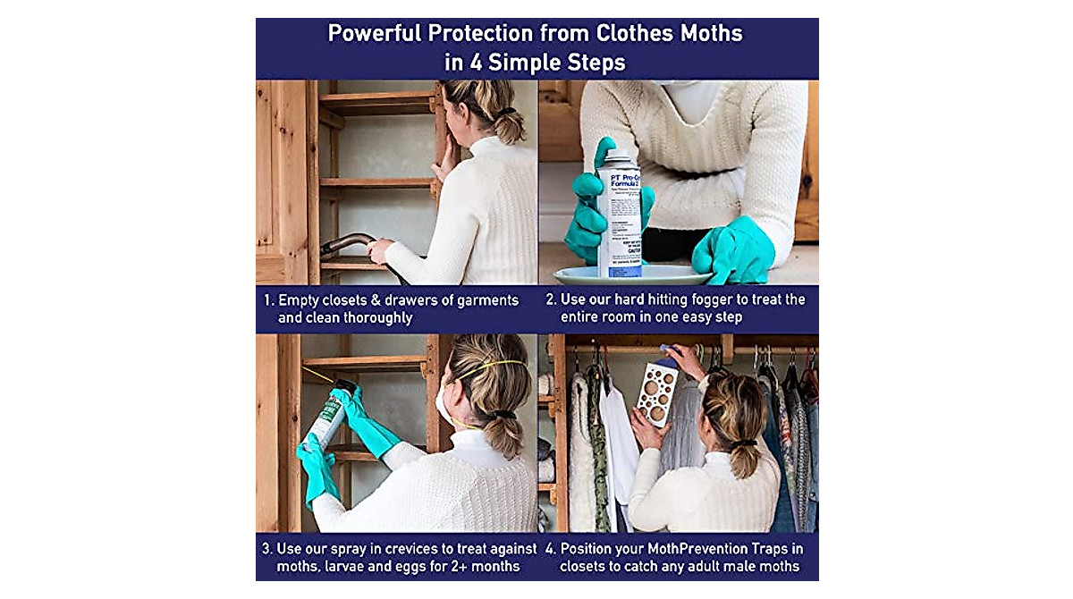 MothPrevention Clothes Moth Killer Kit – 6 Months Protection