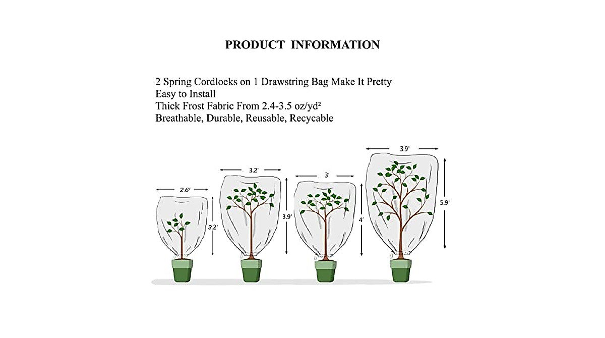 Plant Covers Freeze Protection | Garden Tailor 3x4 Ft Winter Shield