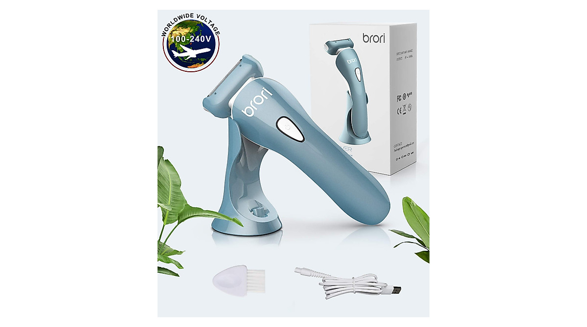 Brori Women’s Electric Razor for Hair Removal - Wet & Dry Shaver