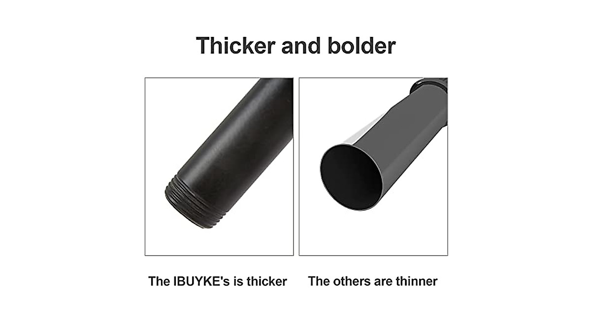 IBUYKE 50'' Industrial Pipe Clothes Rack - Space-Saving Design