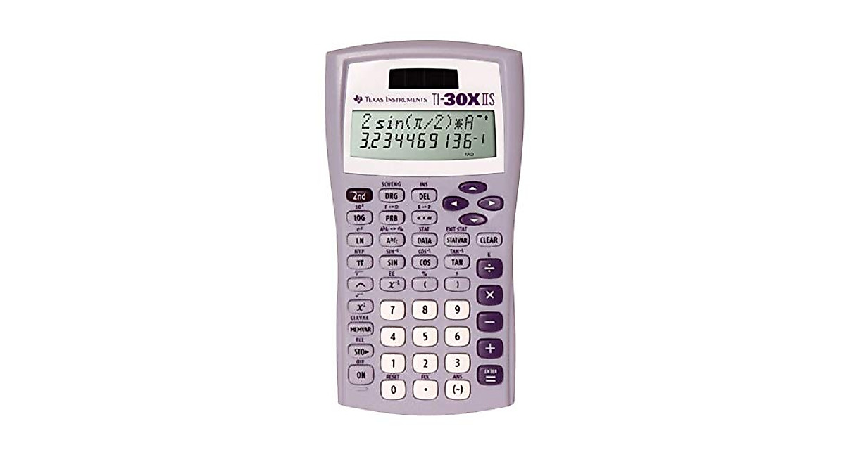 TI-30XIIS Scientific Calculator in Lavender for STEM Students
