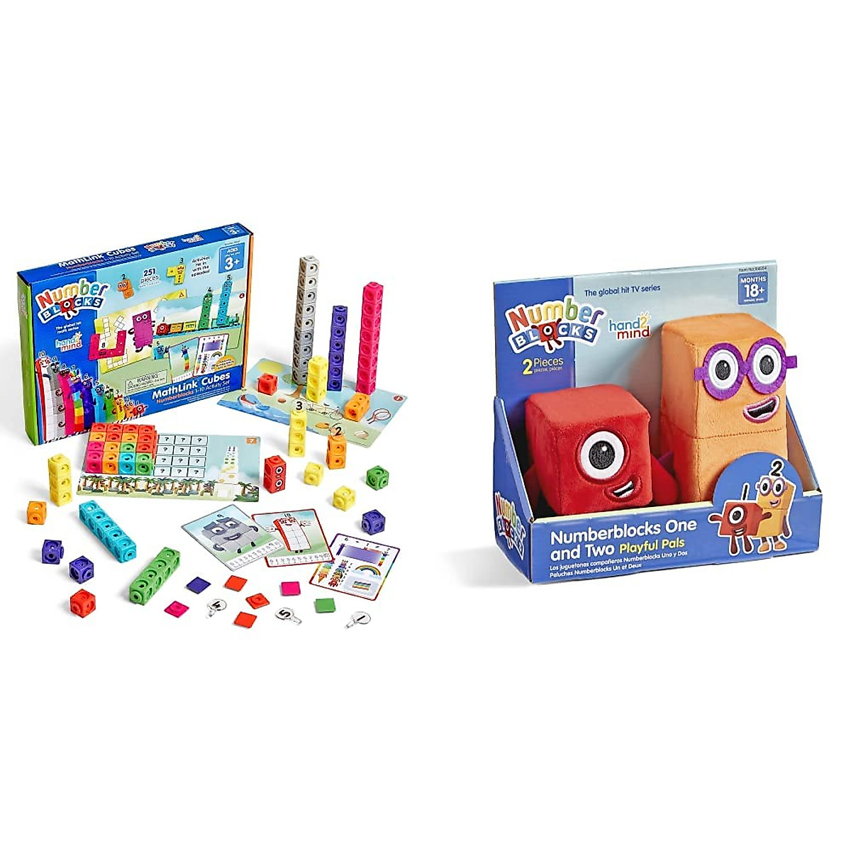 Hand2mind MathLink Cubes & Numberblocks 1-10 Activity Set for Kids
