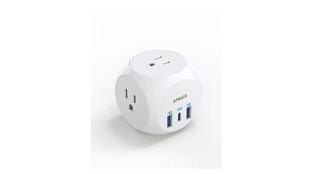 Anker USB-C Power Extender with 3 Outlets & 30W Fast Charging