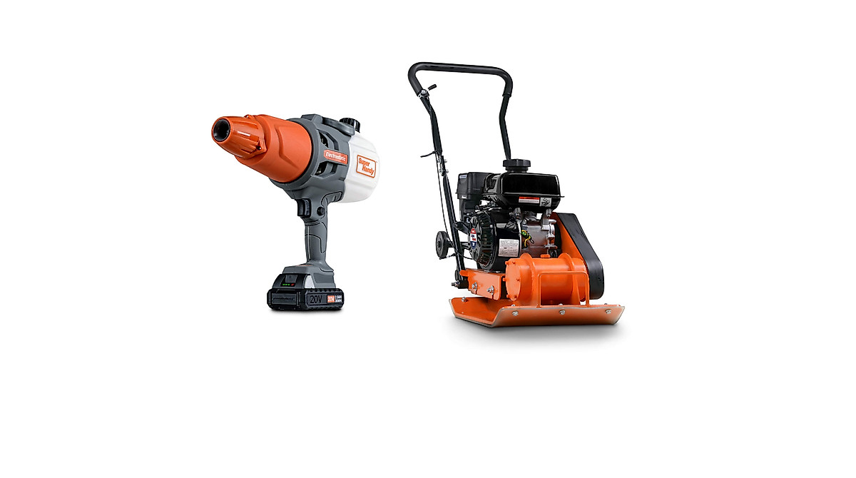 SuperHandy Disinfectant Sprayer & Plate Compactor Bundle Deal