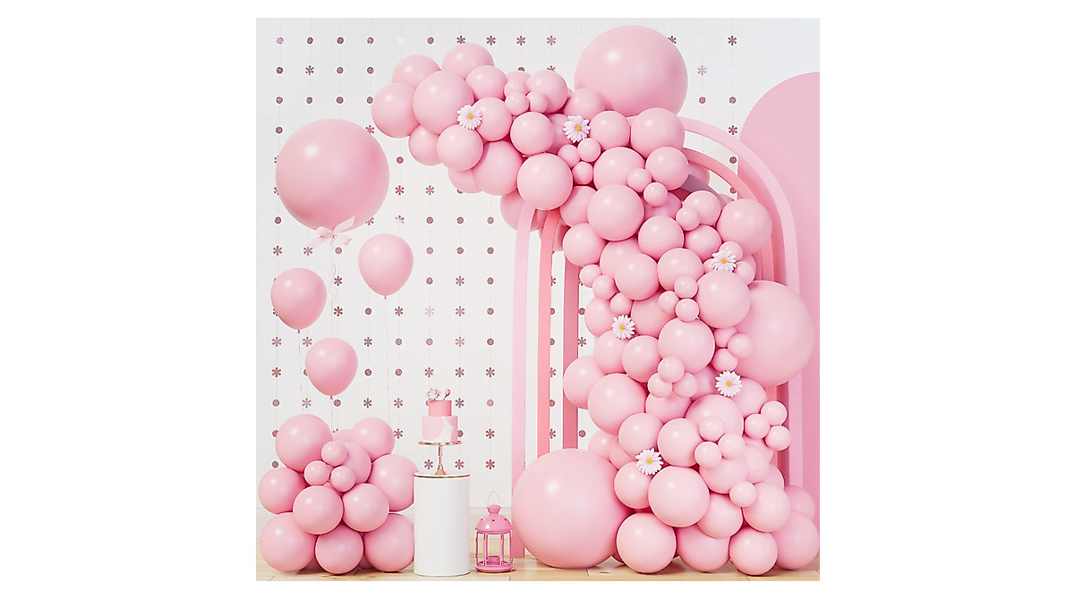 119 pcs Pastel Pink Balloon Garland Kit for Elegant Celebrations
