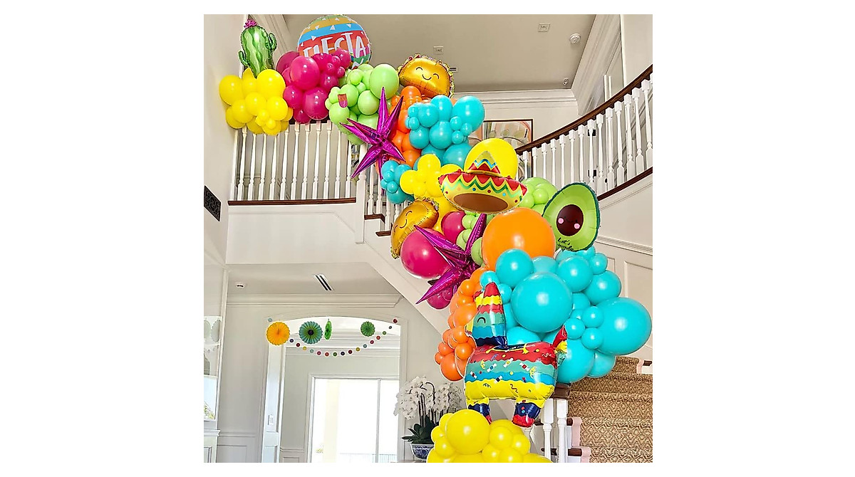 Fiesta Balloons for Parties - 17PCS Decorations