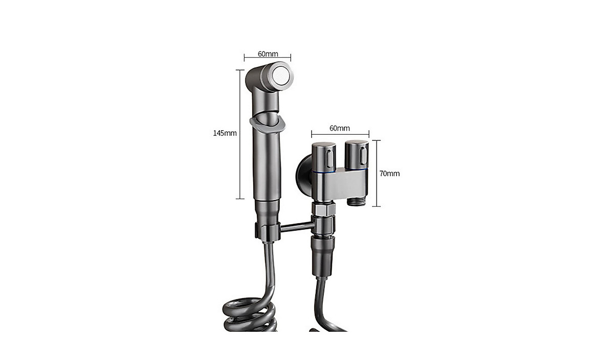 Dual Control Valve for Bathroom Faucets - Double Handle & 2 Outlets