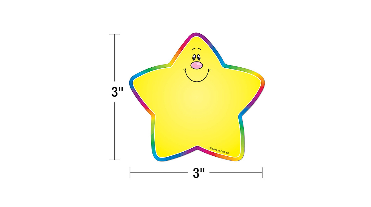 Carson Dellosa 36 Piece Mini Stars Bulletin Board Cutouts