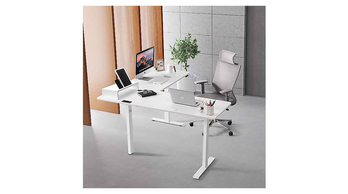 UNICOO L-Shaped Adjustable Standing Desk for Home & Office