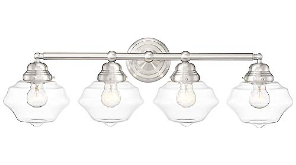 Possini Euro Astrid Modern Wall Light - Brushed Nickel 4-Light Fixture