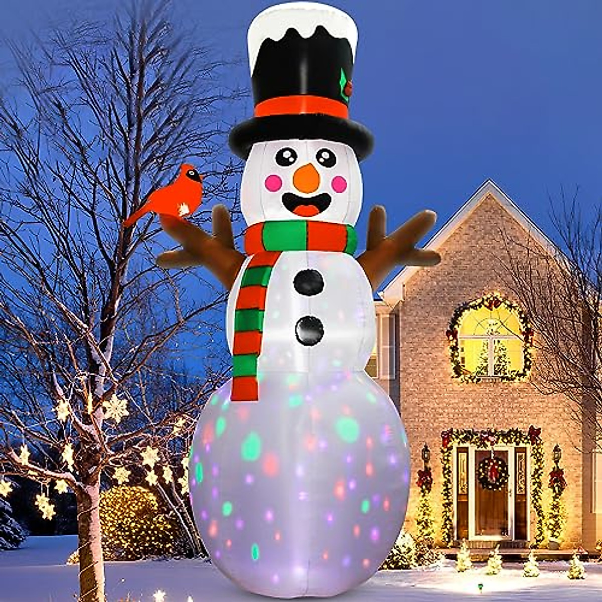 Inflatable Snowman 12FT Christmas Decor with LED Lights