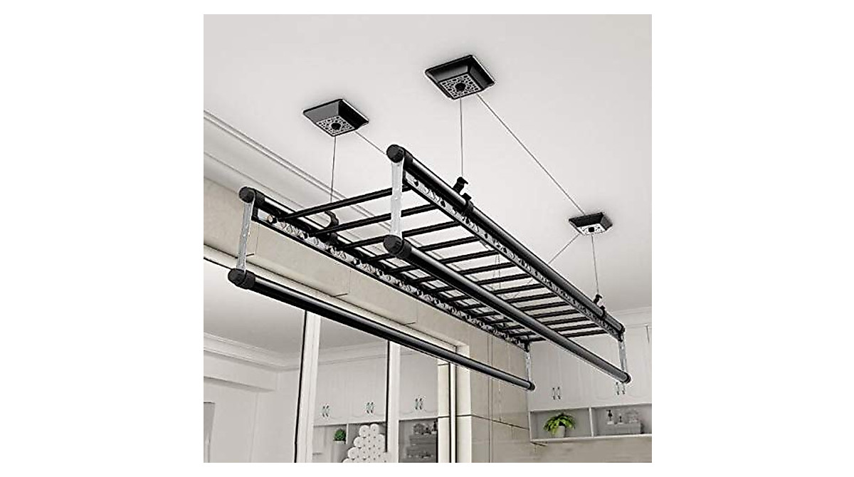 Efficient Ceiling Dryer Rack for Space-Saving Laundry