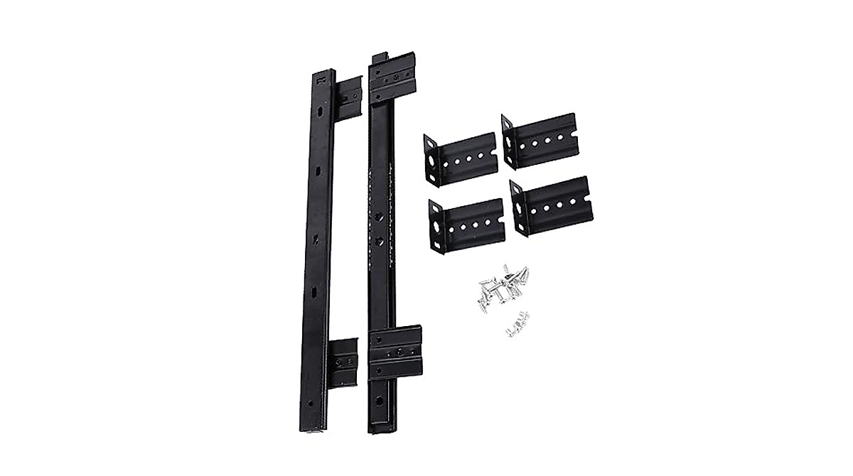 Adjustable Keyboard Tray Slide Rail - Durable Steel Desk Organizer