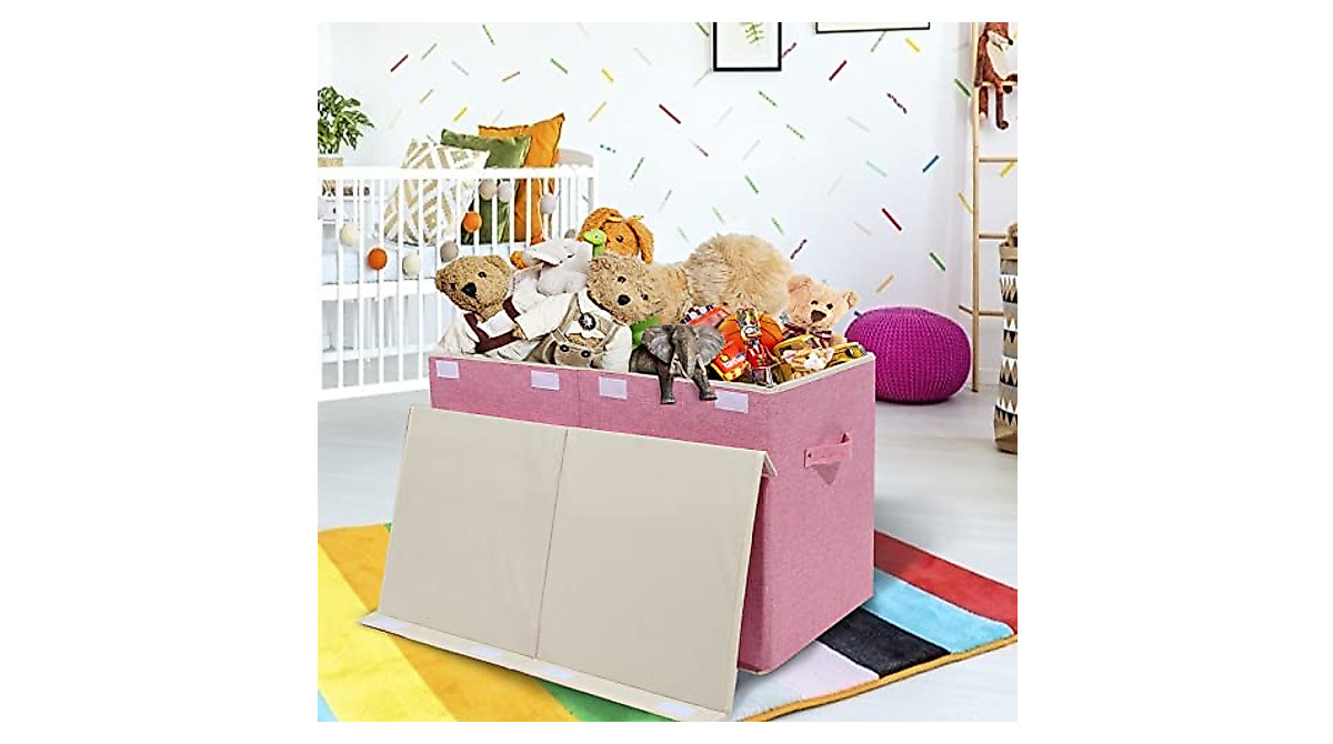 Popoly Large Toy Storage Box - Sturdy Collapsible Organizer