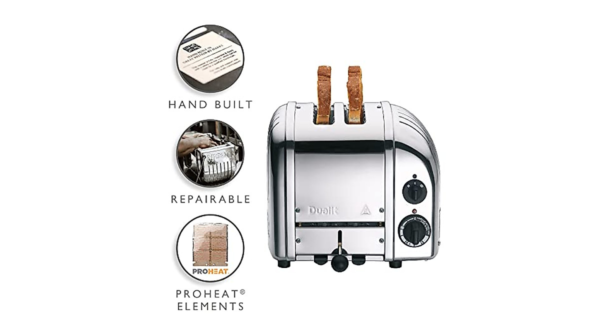 Dualit 2-Slice Toaster – Chrome Finish & Features