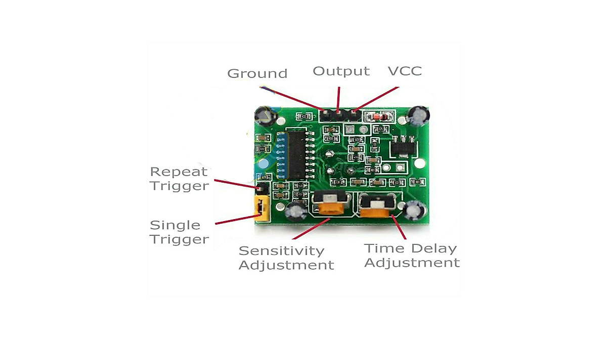 HC-SR501 PIR Motion Sensor Module for Arduino & RPi