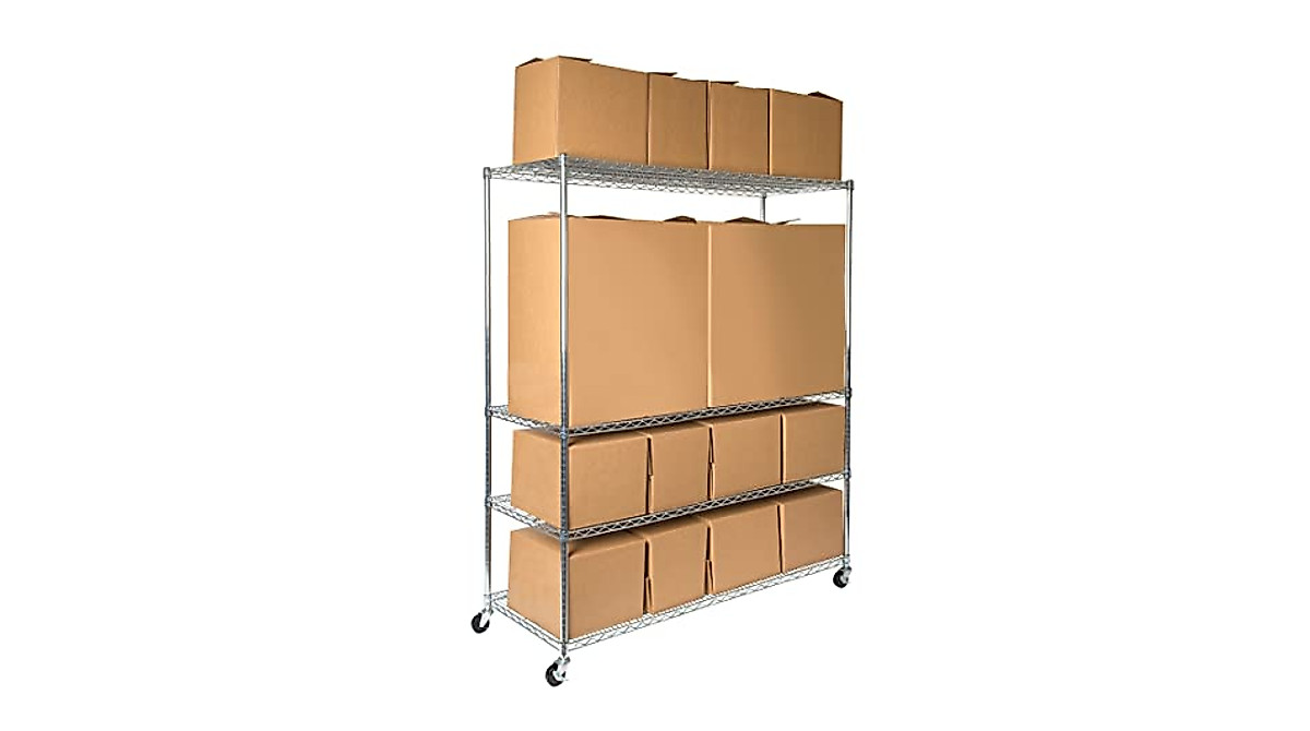 Seville Classics Heavy Duty Steel Wire Rack - 4-Tier