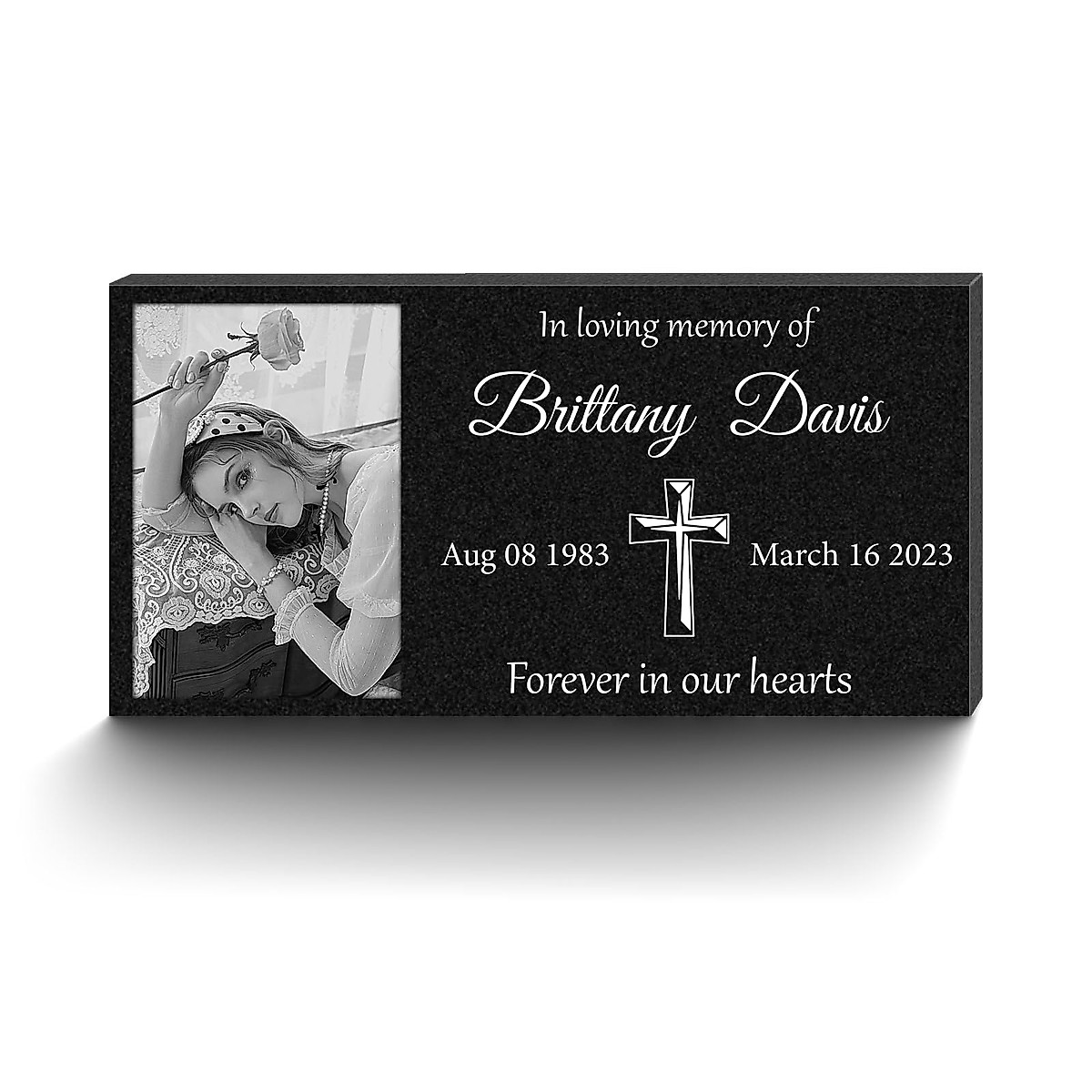 Personalized Headstone with Photo | Durable Memorial Stone