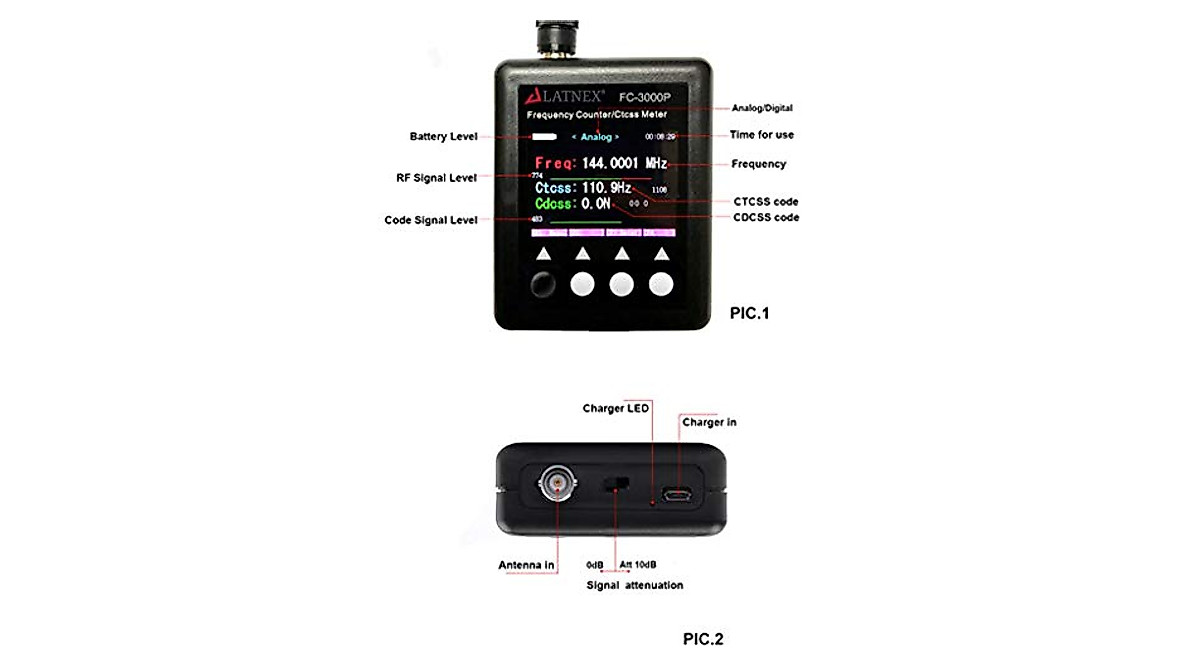 Fc 3000p accurate ham radio cb frequency counter meter