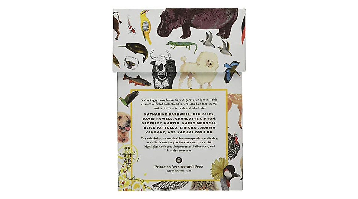 Animal Box Postcards: 100 Unique Designs from 10 Artists
