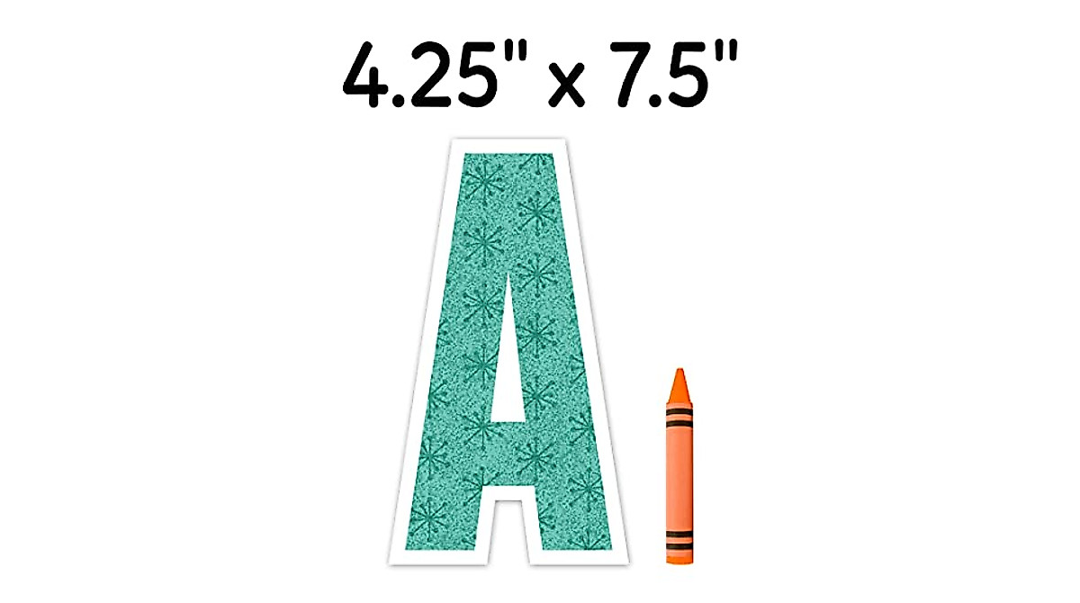 Retro Designer Letters for Classroom & Home Decor