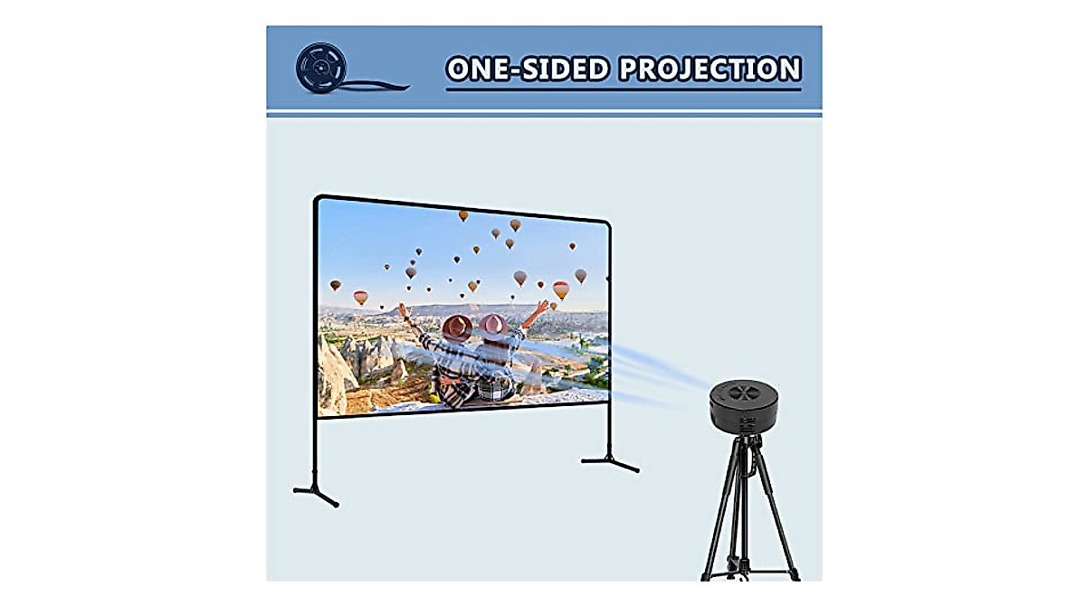 GT GETCO TECH 180-Inch Portable Projector Screen for Home & Outdoor Use