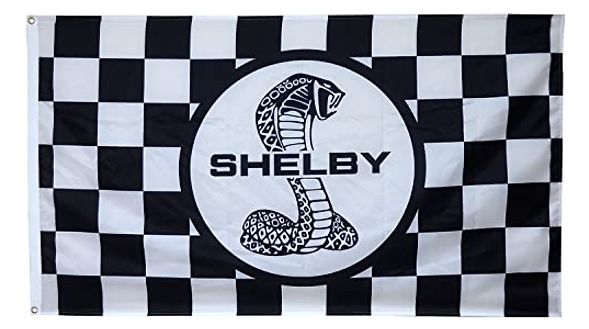 Checkered Cobra SVT Performance Flag - 3x5 ft Banner