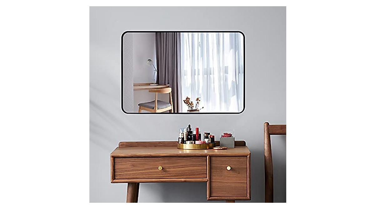 ARTWIND 40x30 Inch Wall Mirror - Modern Bathroom & Vanity Decor