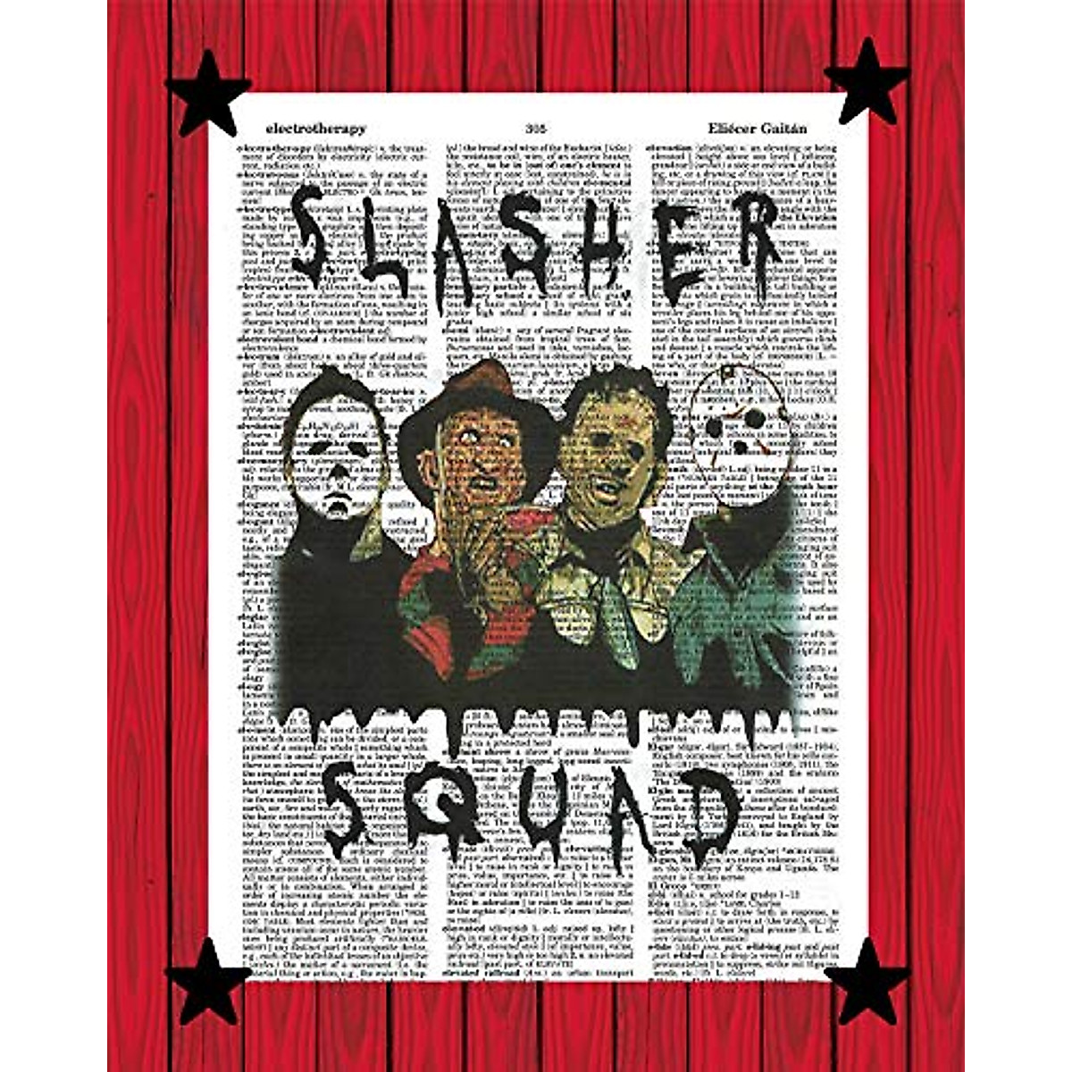 Slasher Squad Horror Movie Icons Poster for Halloween