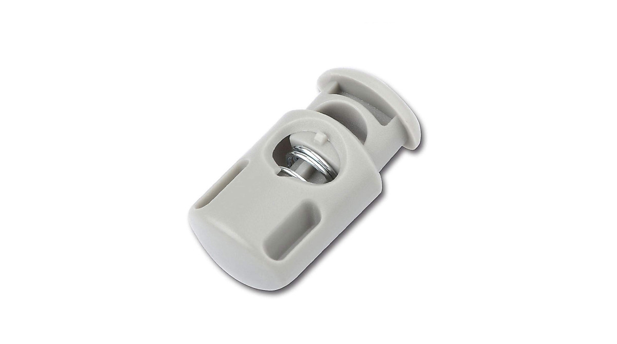 DYZD Multi-Colour Cord Locks - 10PCS Grey Set