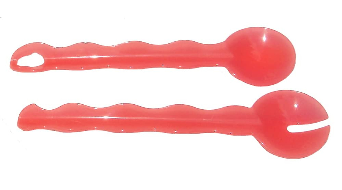 Tupperware Watermelon Red Salad Tongs - Versatile & Stylish