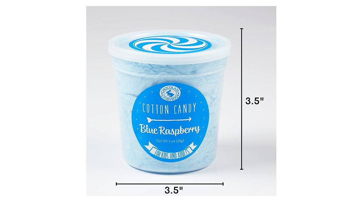 Blue Raspberry Cotton Candy Favors - Perfect Gift Set