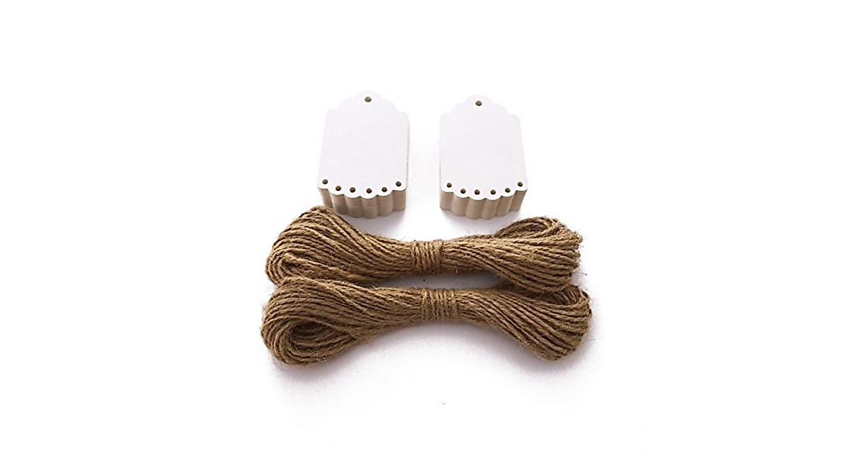 Nastro di Iuta Naturale e Pizzo per Decorazioni Shabby Chic e Fai da Te