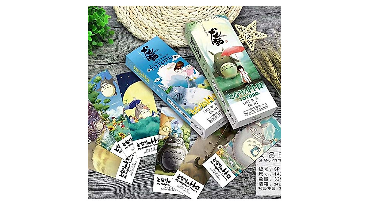 32Pcs Totoro Bookmark Set: Cute Anime Paper Page Holders
