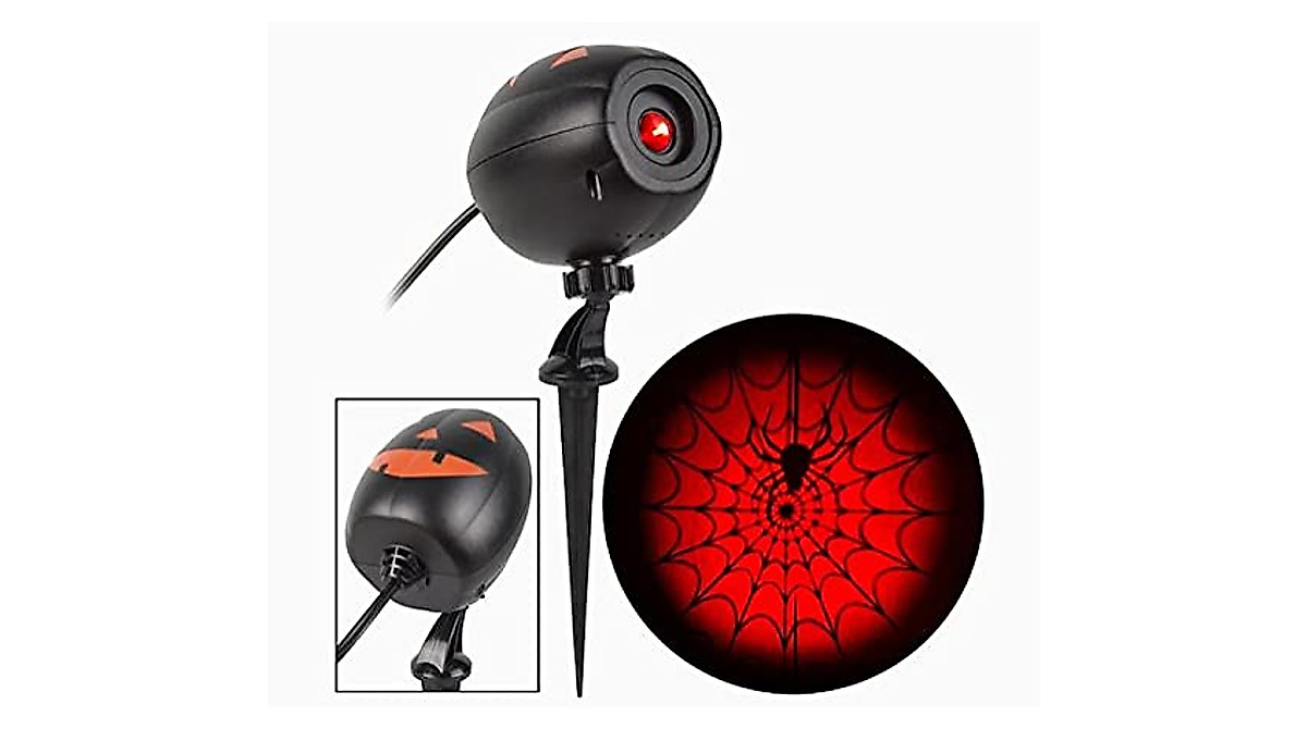 LEDLightShow Halloween Spider Web Projector